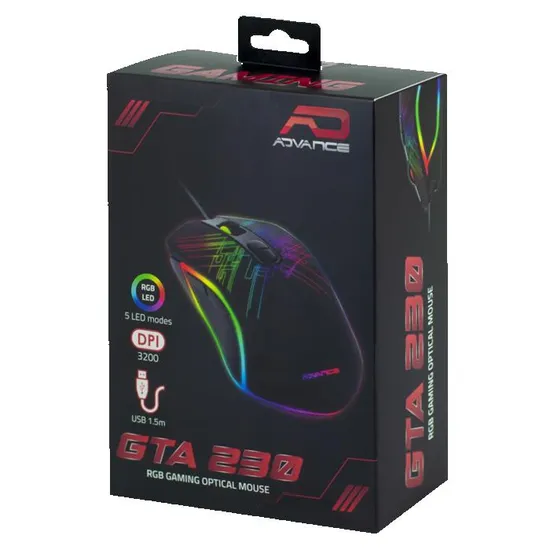SOURIS GAMING ADVANCE GTA230 RGB USB