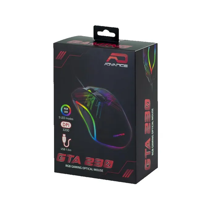 SOURIS GAMING ADVANCE GTA230 RGB USB